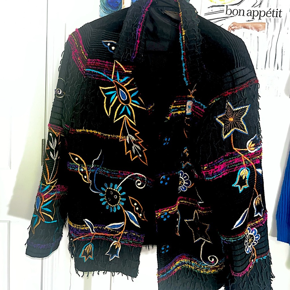 Colorful statement light jacket
